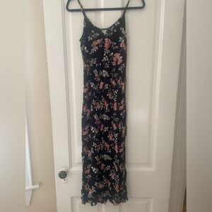 | American Eagle | Maxi-Dress| black/pink/white| Size: 0/XS